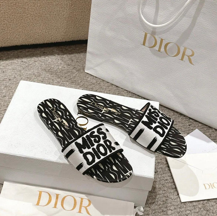 DIOR FLATS - Black