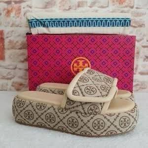 TORY BURCH BUBBLE PLATFORM SLIDES