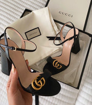GUCCI MARMONT BLOCK HEELS