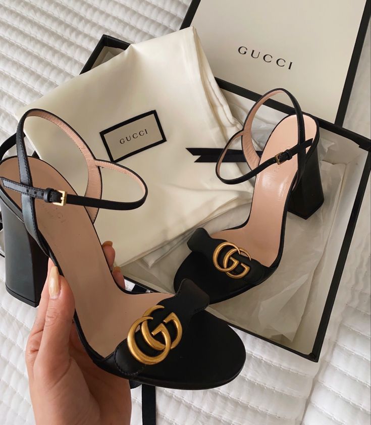 GUCCI MARMONT BLOCK HEELS