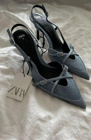 Zara Heels - Denim