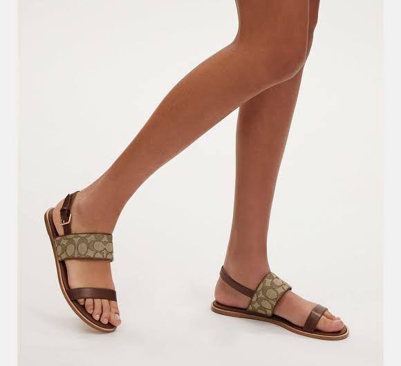 Coach Designer Sandals with Anklestrap 2025