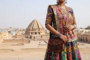 Jodhpuri Shaan - Leather Handbag - MINI - D1