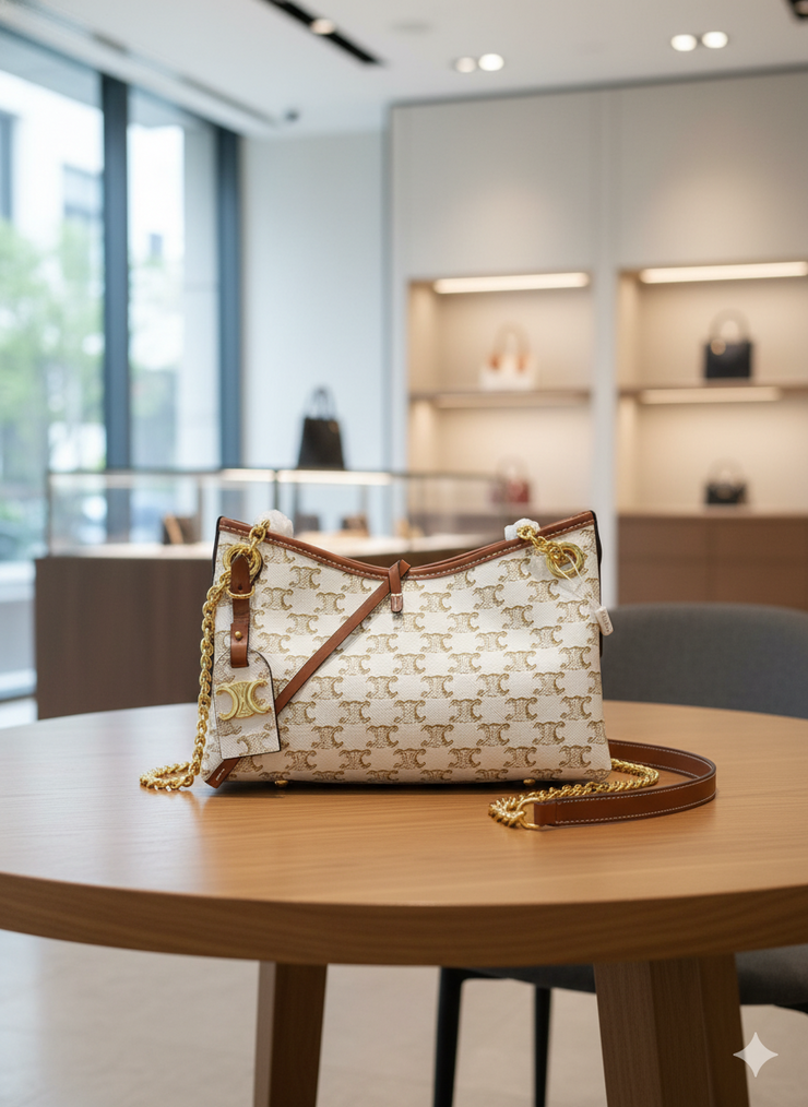 Celine Triomphe Canvas Pouch