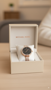 Michael Kors Women's Rose Gold Crystal-Accented Watch