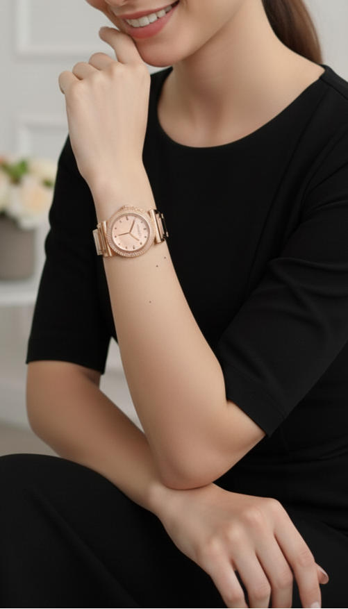 Versace Women's Rose Gold Watch