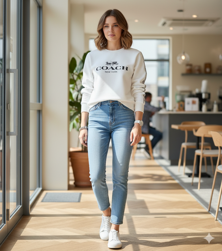 COACH EXCLUSIVE ROUND NECK SWEATSHIRT FOR LADIES