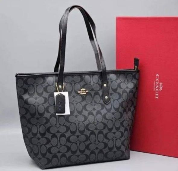 Coach City Tote in Signature Canvas