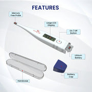 Rigid Digital Thermometer for Kids and Adults