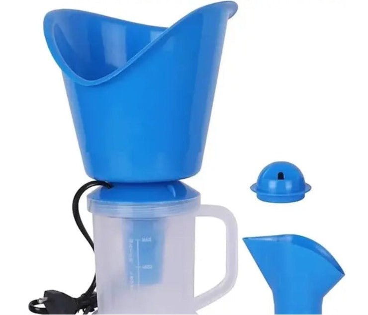 Dr. ORG Face, 3 In 1 Steam Vaporizer, Nose Steamer, Cough Steamer, Nozzle Inhaler & Nose vaporizer machine for cold and cough (Blue)