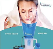 Dr. ORG Face, 3 In 1 Steam Vaporizer, Nose Steamer, Cough Steamer, Nozzle Inhaler & Nose vaporizer machine for cold and cough (Blue)
