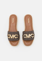 MK FLATS WITH ORIGINAL METAL BUCKLE AND BOX
