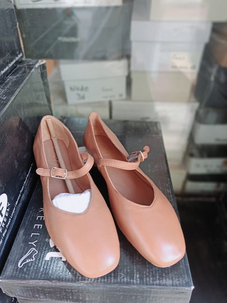 Leather Ballet Flat by Glamourly India