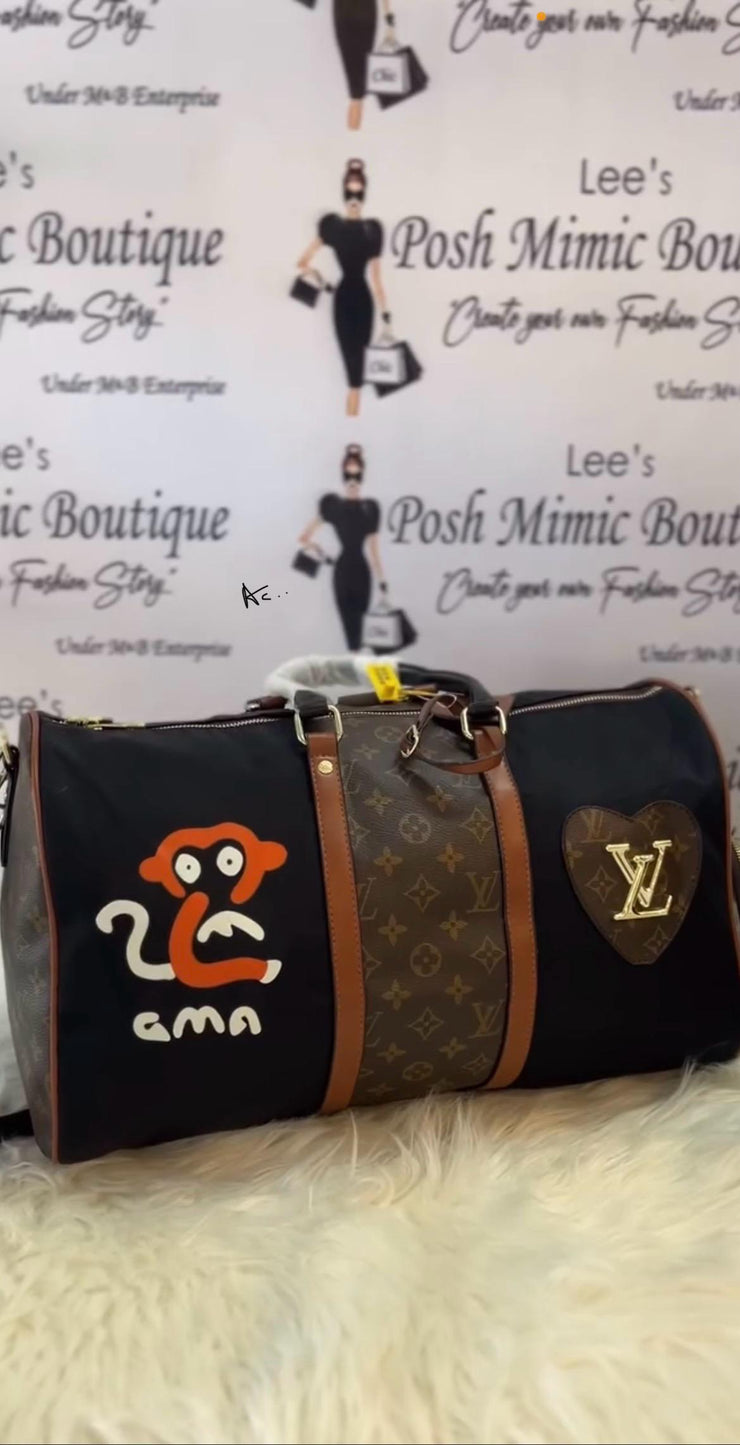LV Duffle / Gym Unisex Bag with Shoe Compartment