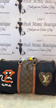 LV Duffle / Gym Unisex Bag with Shoe Compartment