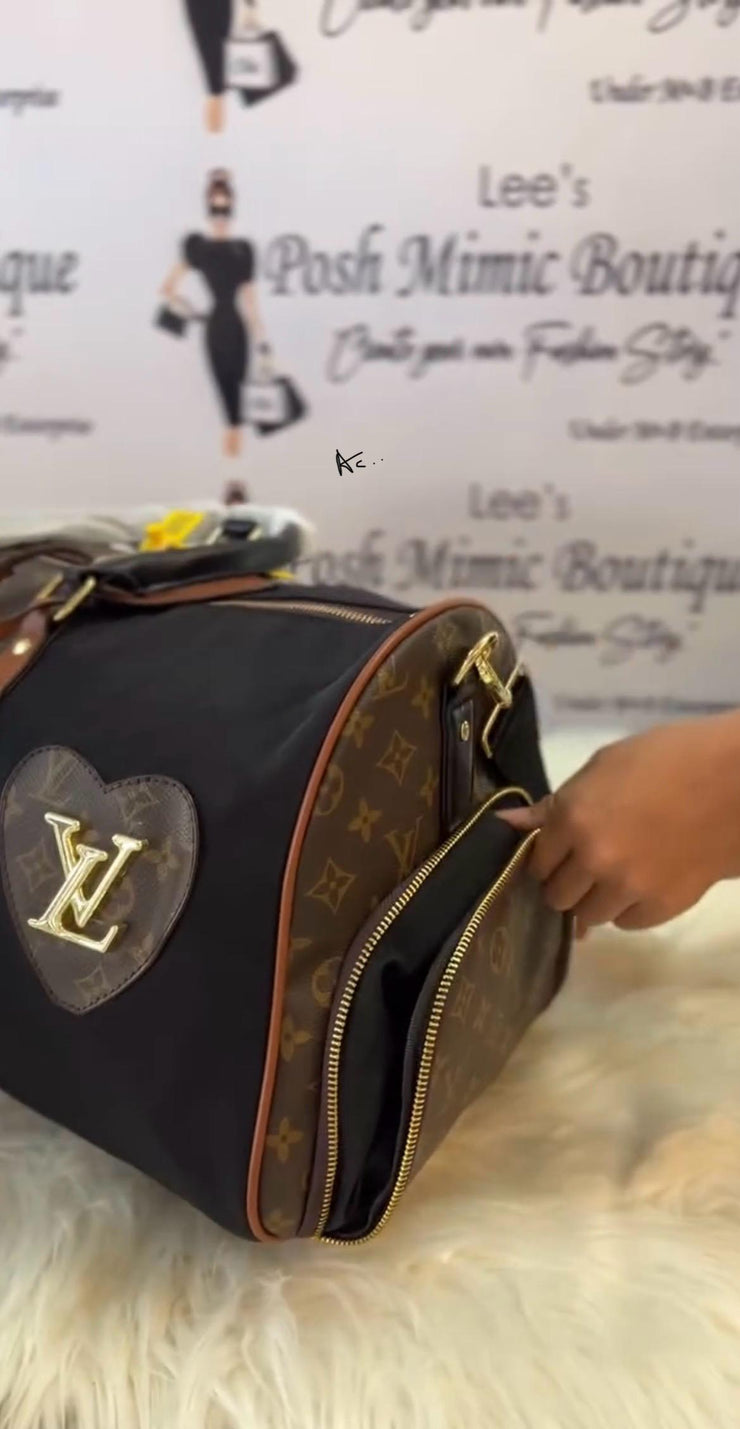 LV Duffle / Gym Unisex Bag with Shoe Compartment