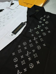 LV SWAROVSKI STONE WORK SHIRT