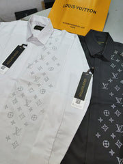 LV SWAROVSKI STONE WORK SHIRT