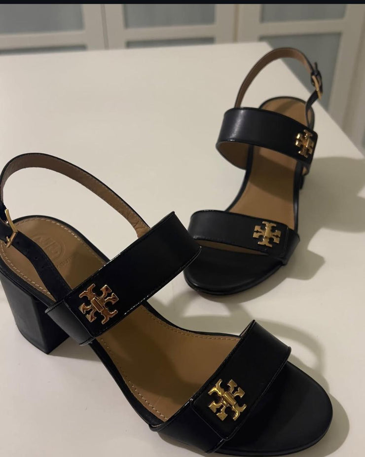 TB Cute slingback Heels with Small Logo on Sides