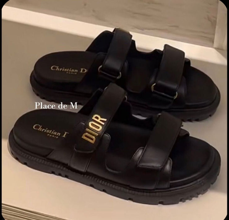 C D Sandals - Black