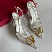 Valentino Pump Heels - Premium Metal Buckle