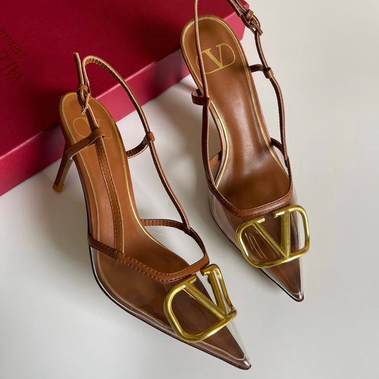 Valentino Pump Heels - Premium Metal Buckle