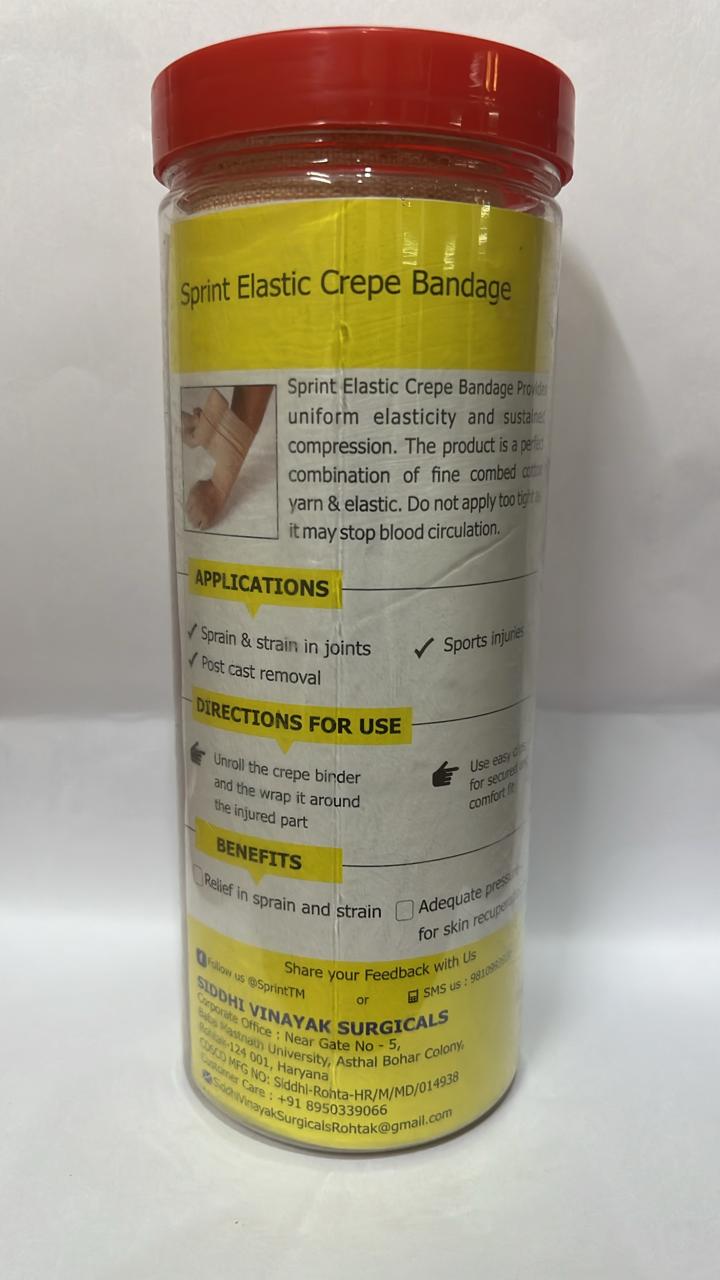 Sprint Faster Recovery - Elastic Crepe Bandage - 15 cms x 4 mtrs