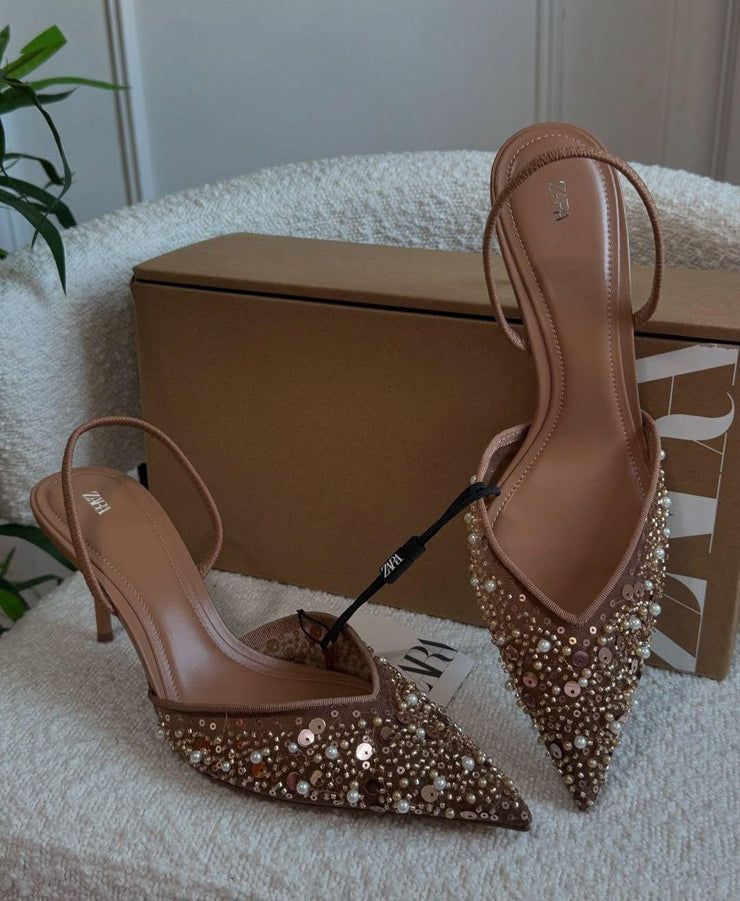 Glittered Zara Heels