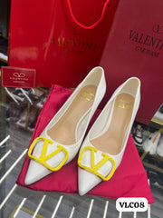 Valentino Contrast Logo Heels