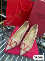 Valentino Contrast Logo Heels