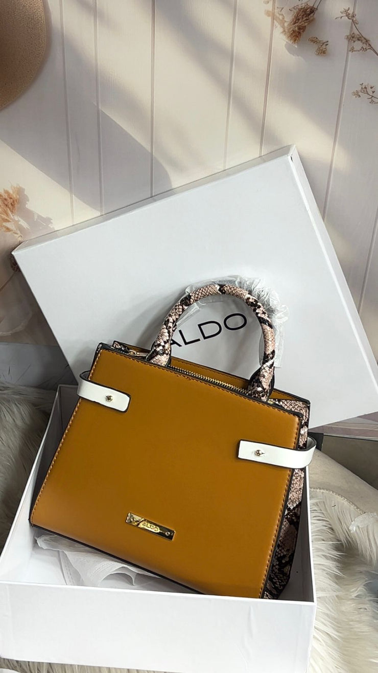 ALDO LISBON SATCHEL LEATHER BAG