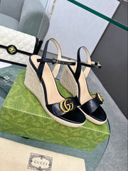 GUCCI ESPARDRILLE   WEDGE SANDALS