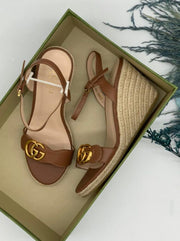 GUCCI ESPARDRILLE   WEDGE SANDALS