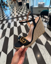 GUCCI ESPARDRILLE   WEDGE SANDALS
