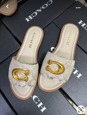 Coach slides in stock ❤️ - Warm Beige