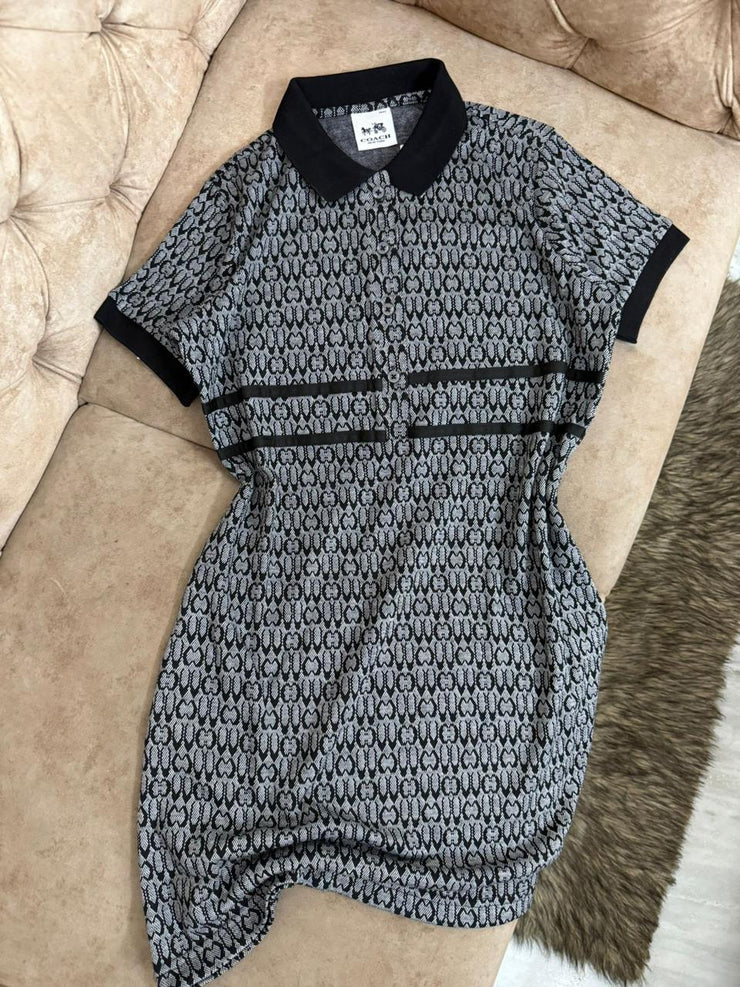 COACH PREMIUM LONG DRESS FOR LADIES - Black