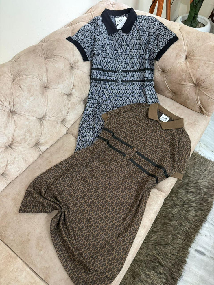 COACH PREMIUM LONG DRESS FOR LADIES - Black
