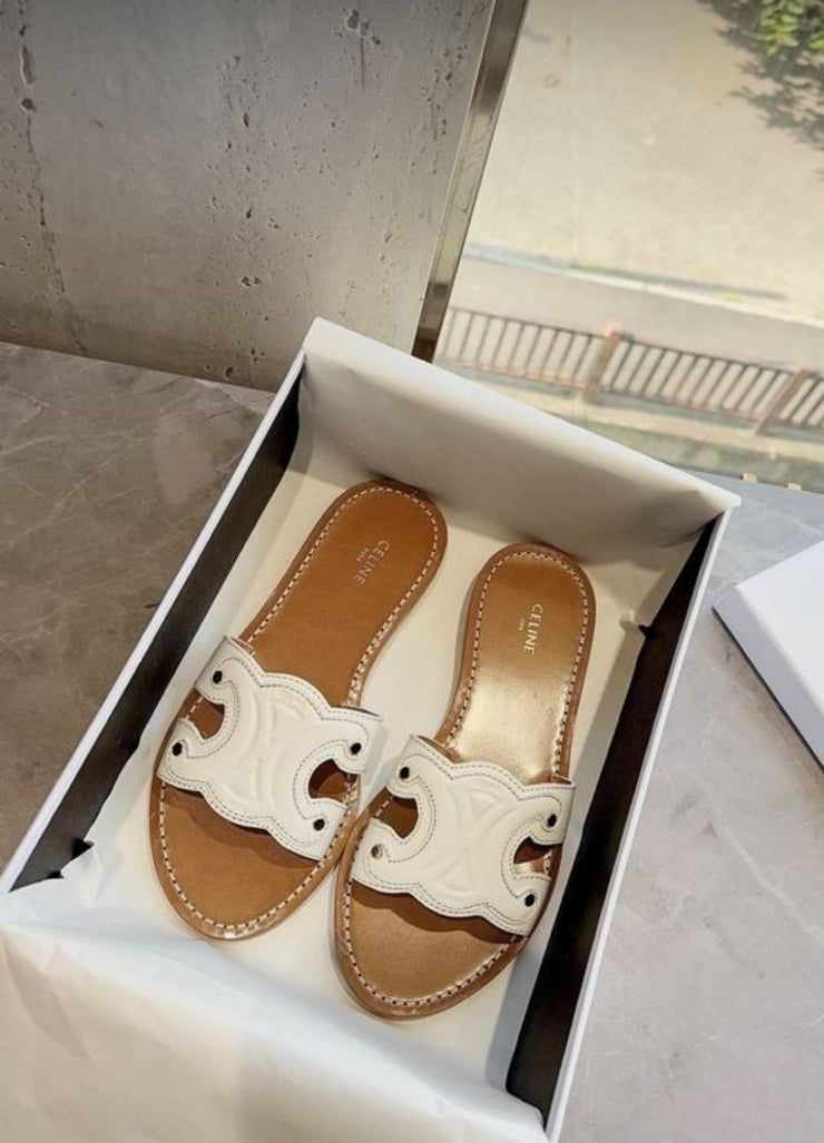 Celine Flats Latest Article - White