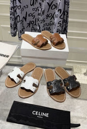 Celine Flats Latest Article - White