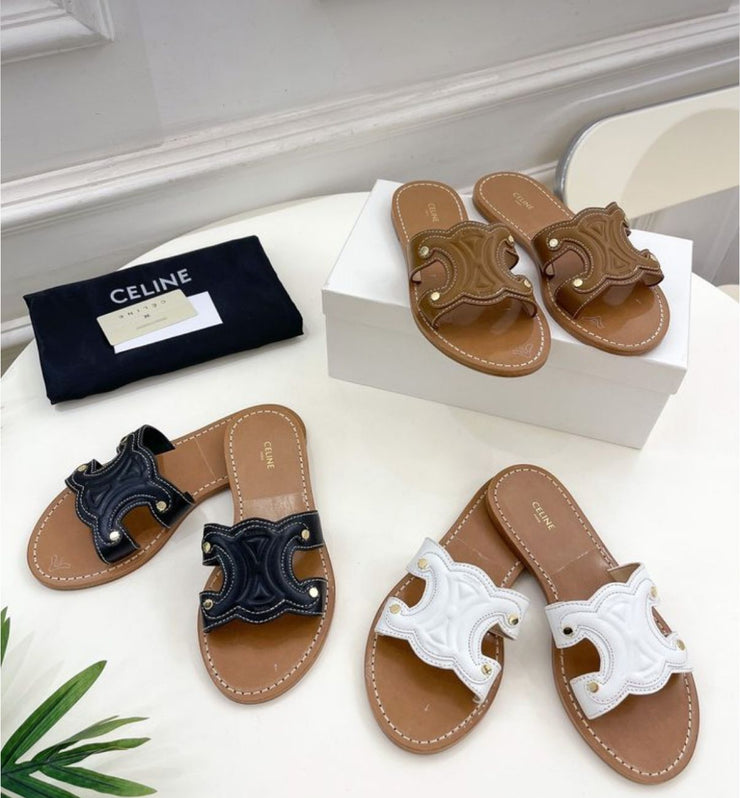 Celine Flats Latest Article - White