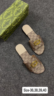 GUCCI PREMIUM QUALITY FLATS - BROWN