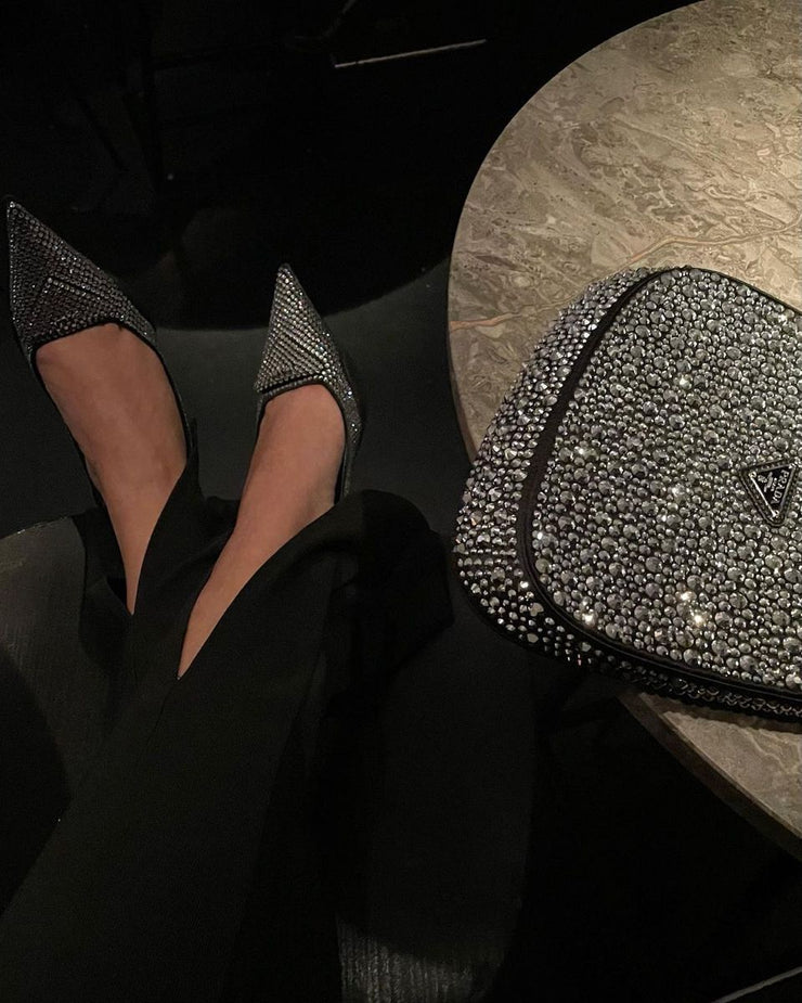 PRADA KITTEN SWAROVSKI HEELS