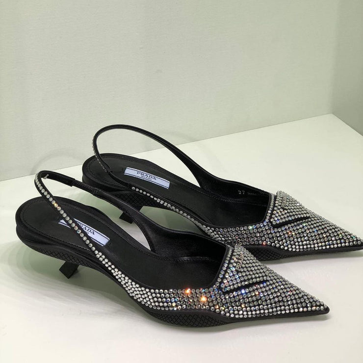 PRADA KITTEN SWAROVSKI HEELS