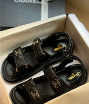 Channel Sandals - Black