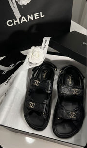 Channel Sandals - Black