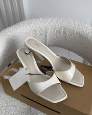 ZARA open-toe slip-on heeled sandals