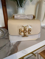 Tory Burch Eleanor White Reversible Small Bag