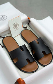 HERMES ORAN FLATS FOR MEN - BROWN AND BLACK