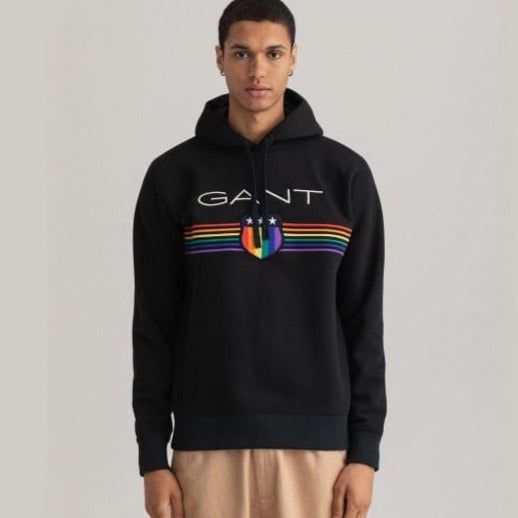 GANT HOODIES/SWEATS  -  BLACK