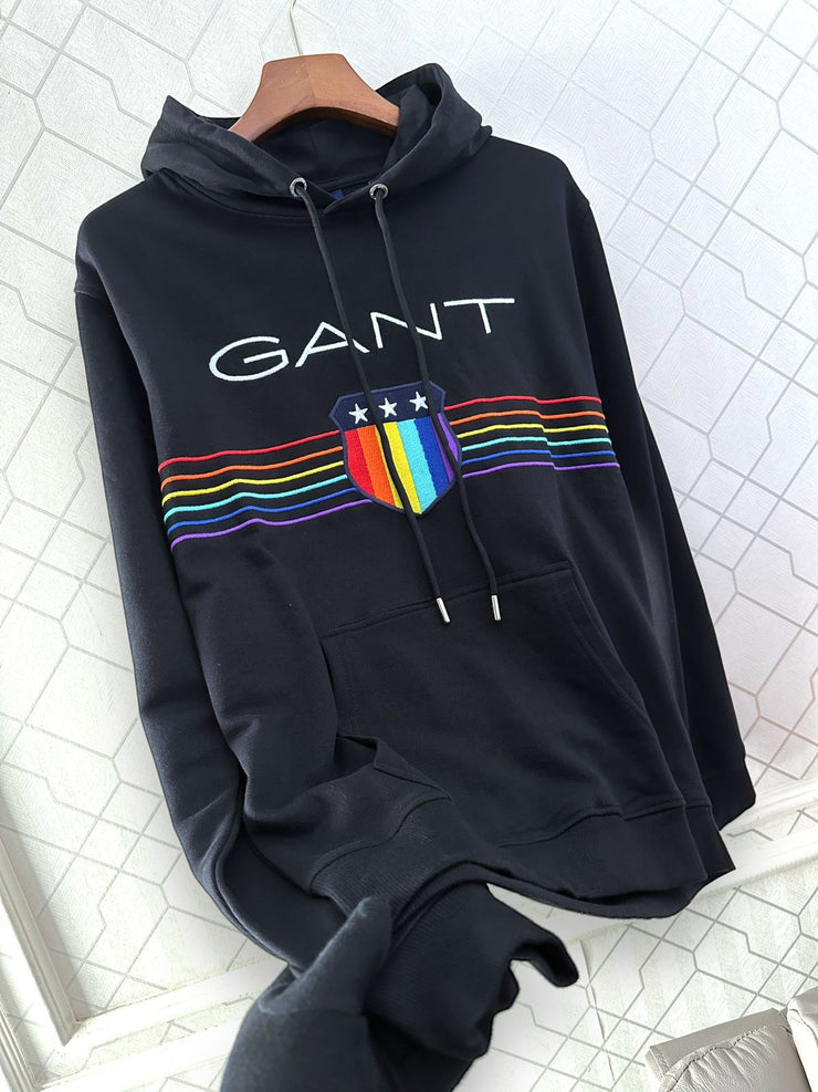 GANT HOODIES/SWEATS  -  BLACK
